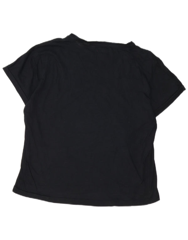 T-shirt grafica da donna Energie Top UK 18 XL cotone nero
