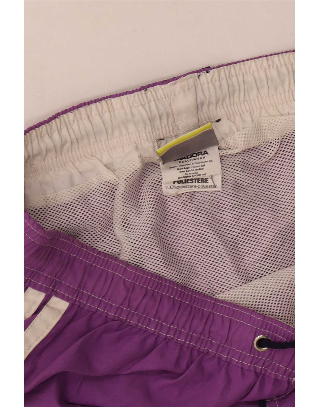 Pantaloncini da bagno uomo Diadora Large viola in poliestere