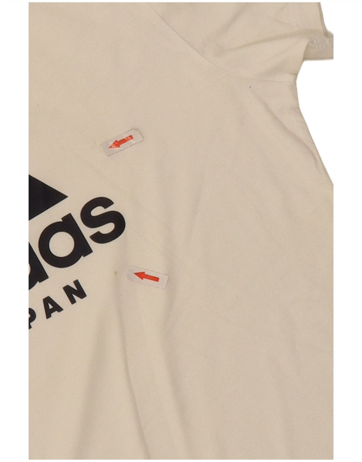 Maglietta grafica da uomo Adidas Top bianca media