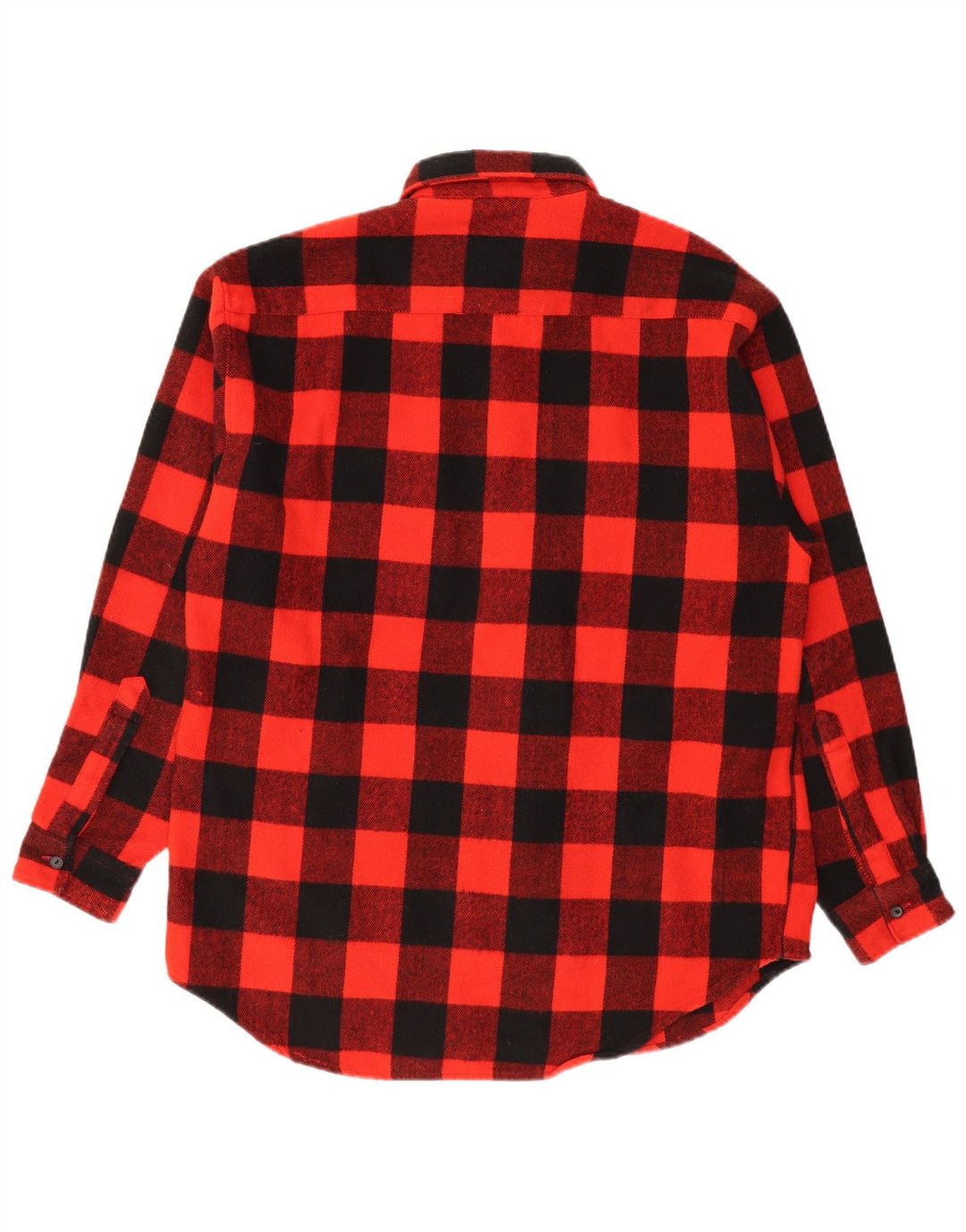 Report Camicia da uomo in flanella da boscaiolo a quadretti rosso medio