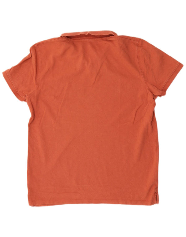 Polo da uomo Wrangler grande in cotone arancione