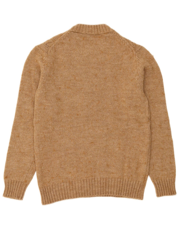 Maglione maglione girocollo da donna Sisley UK 8 piccolo Beige