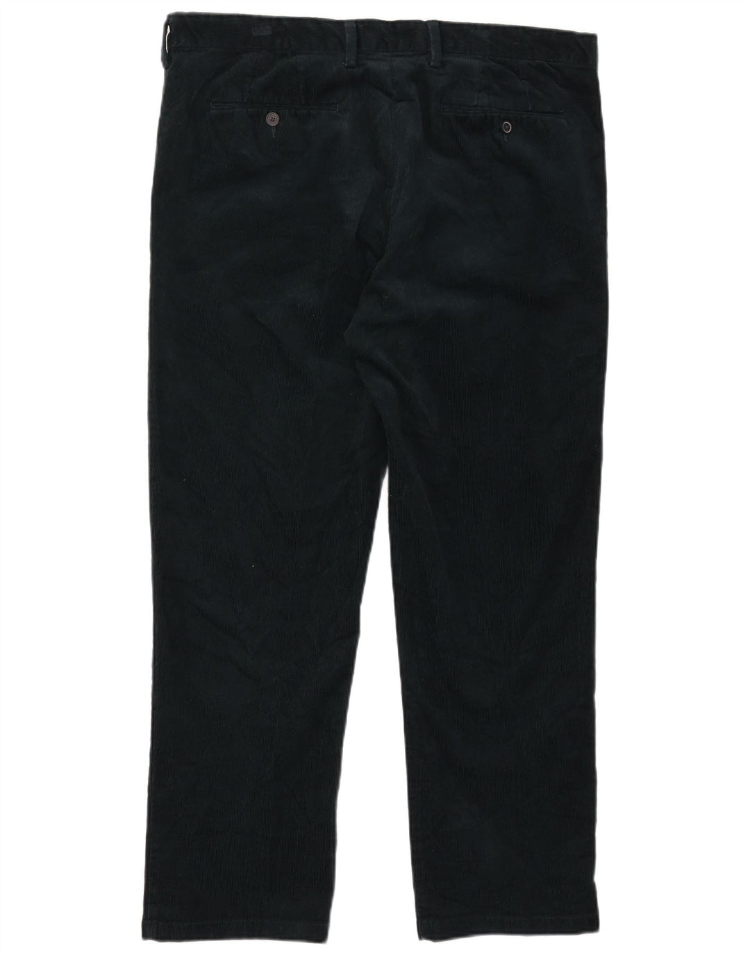 Pantaloni di velluto a coste regolari dritti da uomo Marks & Spencer W40 L31 verdi