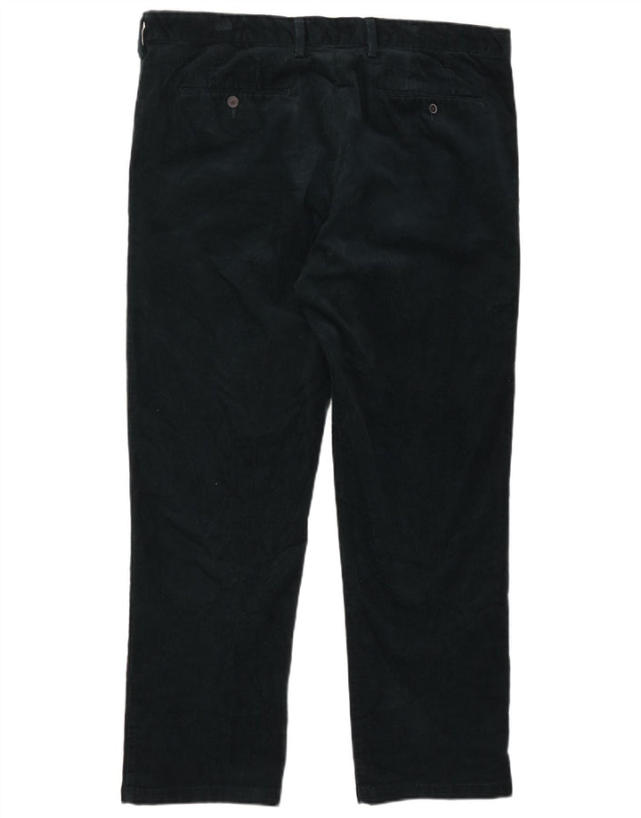 Pantaloni di velluto a coste regolari dritti da uomo Marks & Spencer W40 L31 verdi