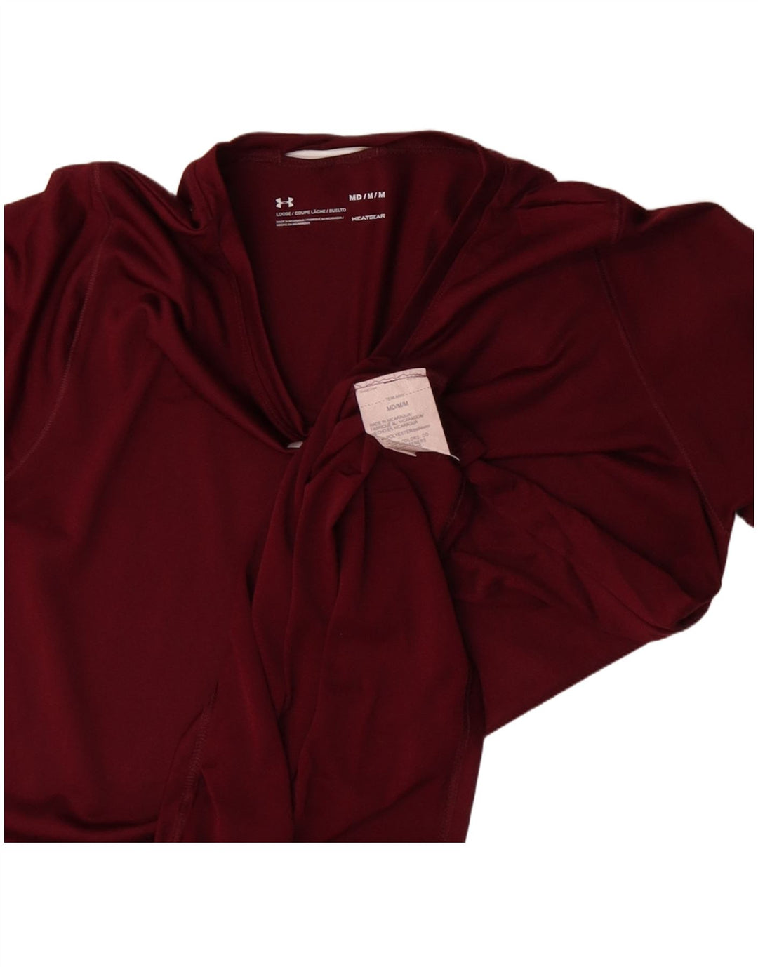 Maglietta da donna Under Armour Top UK 12 Medium Red Poliestere Sport