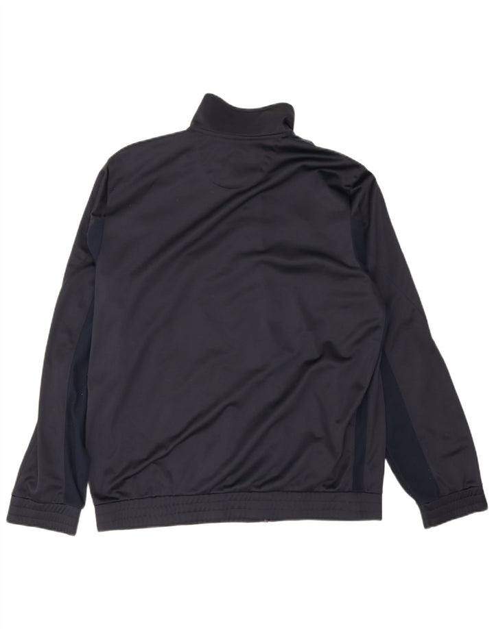 Giacca da tuta da uomo Lotto in poliestere color block medio blu navy