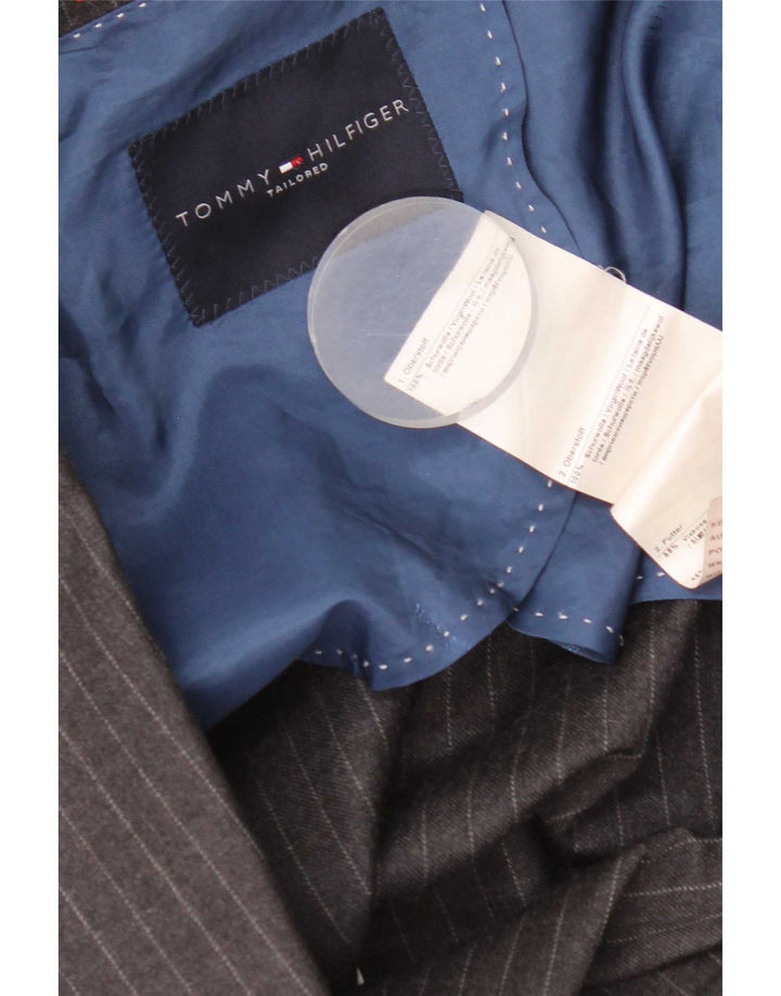 Giacca blazer a 2 bottoni da uomo Tommy Hilfiger IT 56 3XL Gessato grigio