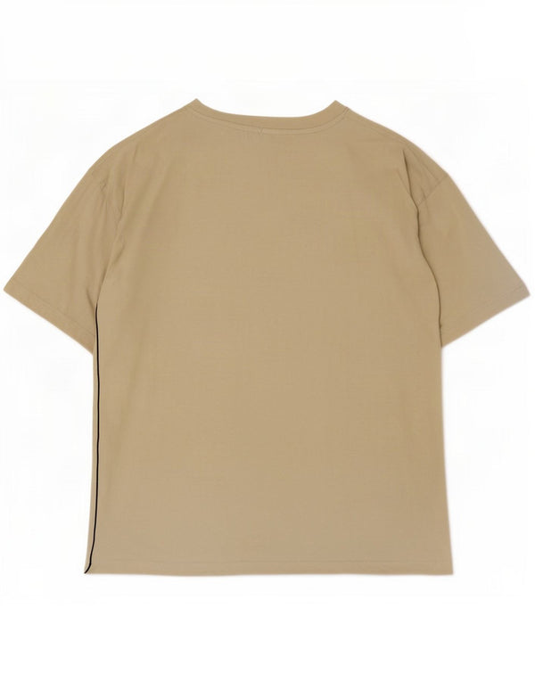 T-shirt grafica da uomo Reebok Top in cotone beige medio