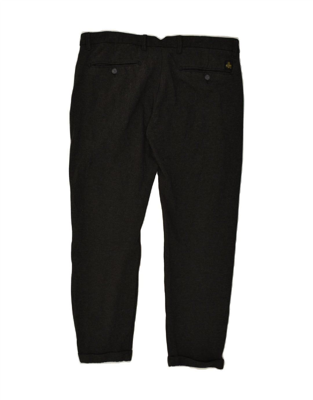 REFRIGIWEAR Womens Slim Chino Trousers W38 L28 Grey Viscose Vintage Refrigiwear and Second-Hand Refrigiwear from Messina Hembry 