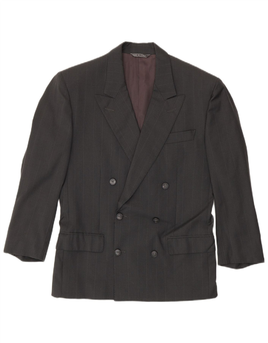 Giacca blazer doppiopetto da uomo Ted Lapidus IT 48 grigio medio a righe