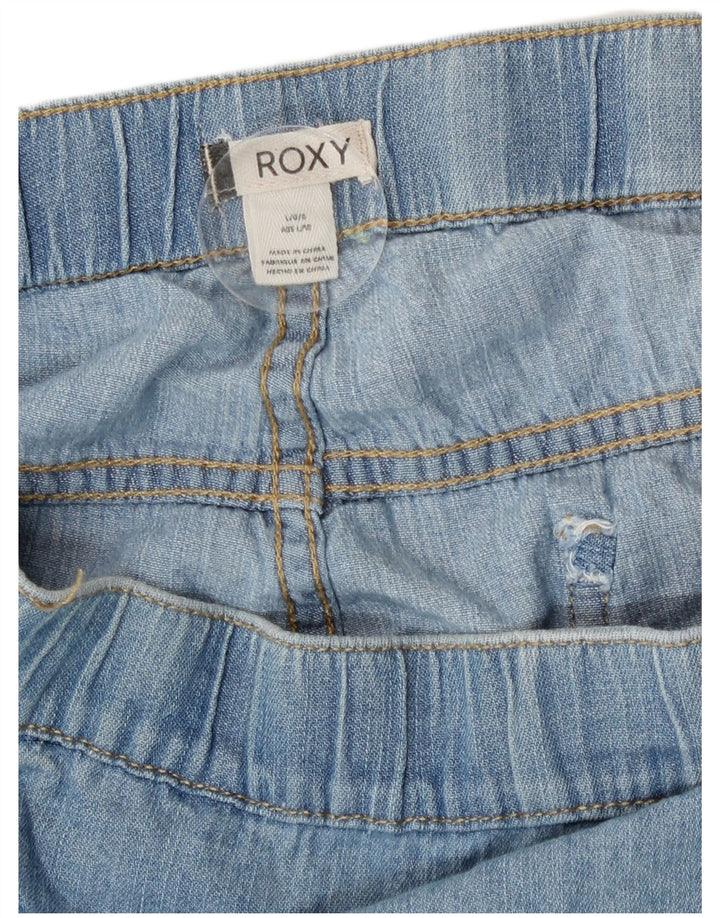 Pantaloncini di jeans da donna Roxy grandi W34 cotone blu
