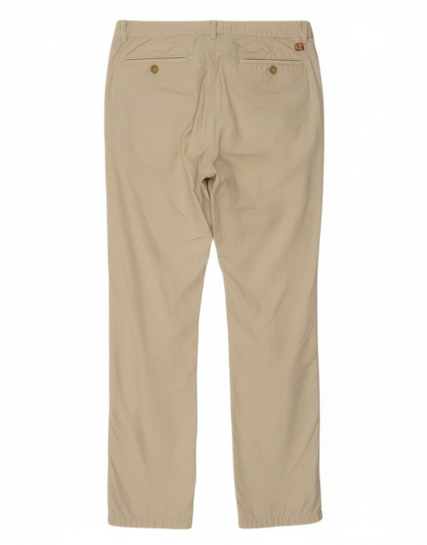 Pantaloni Chino Dritti Donna Trussardi IT 46 Large W28 L32 Cotone Beige