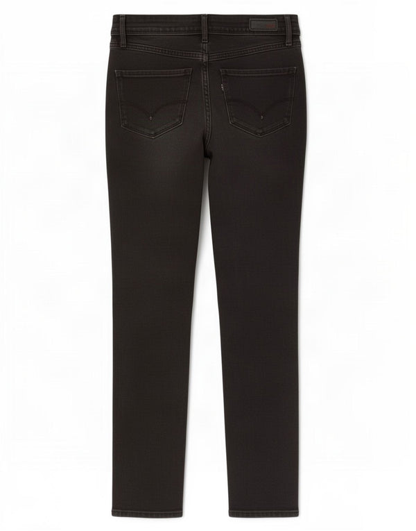 Jeans skinny Levi's da donna Bold Curve a vita media W27 L32 cotone nero