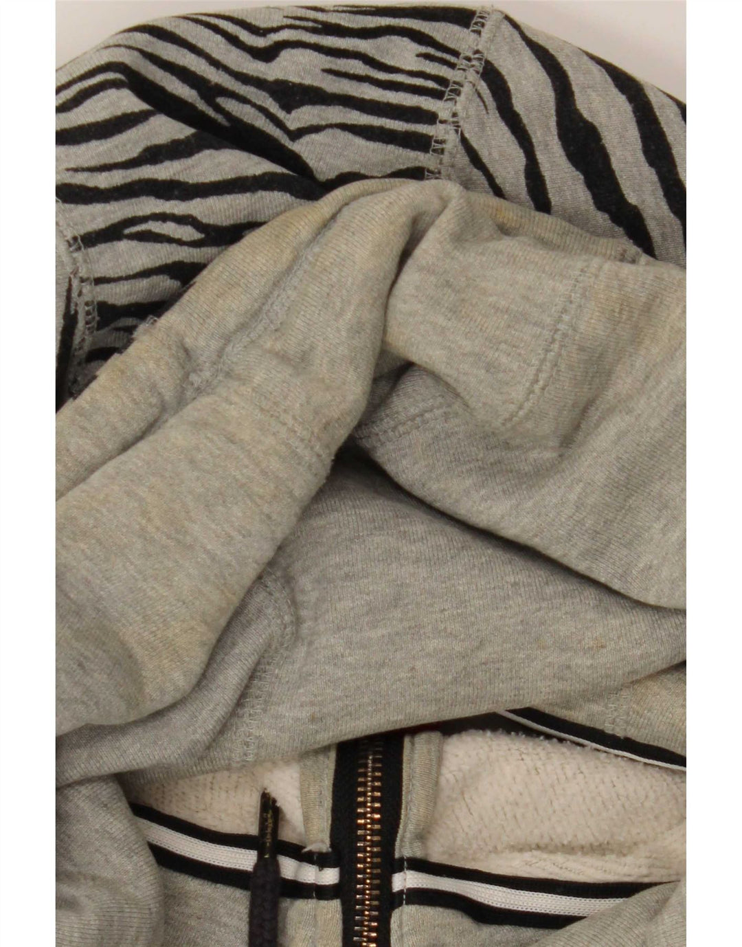 Nike Donna Oversize UK 20 2XL Cotone con stampa animalier grigia