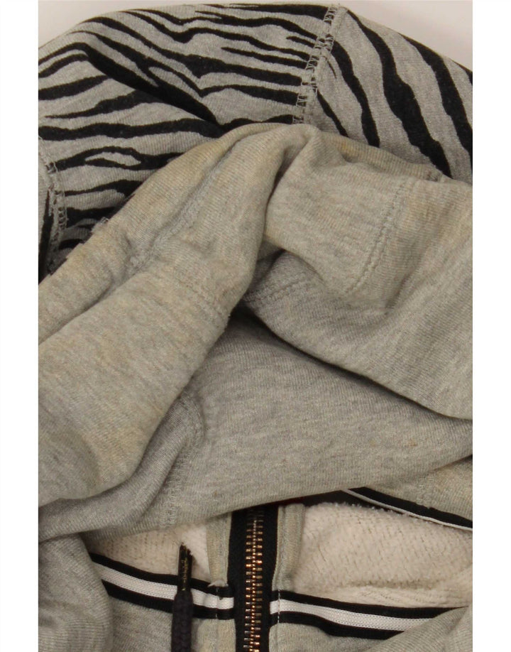Nike Donna Oversize UK 20 2XL Cotone con stampa animalier grigia