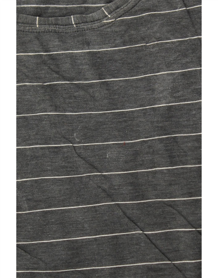 Maglietta da donna LULULEMON Top UK 10 piccola a righe grigie