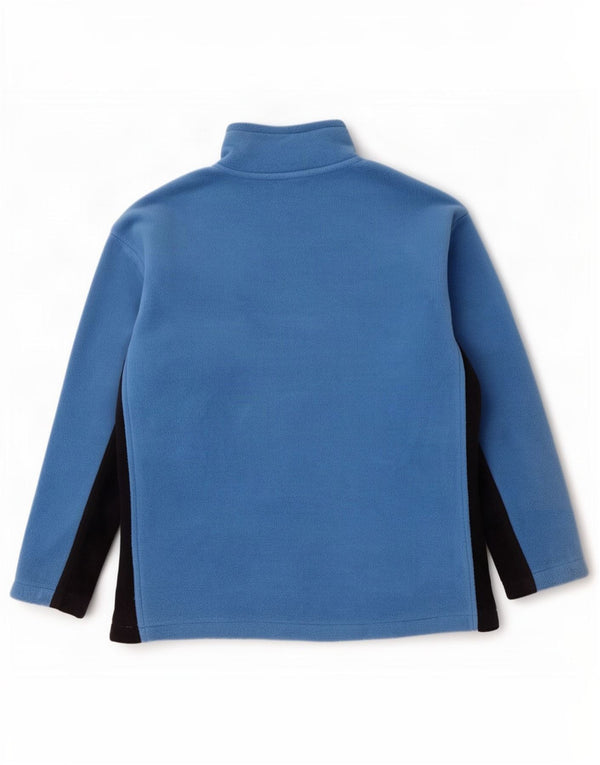Maglione in pile da donna Gap con collo e zip UK 20 2XL Poliestere color block blu