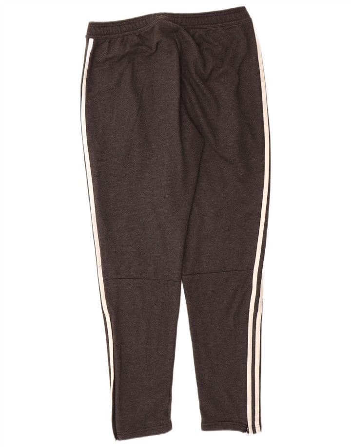 Pantaloni da tuta da uomo Adidas in cotone grigio medio