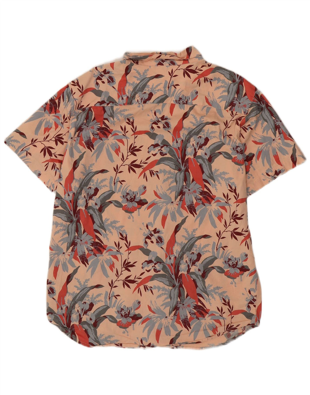 Camicia a maniche corte da uomo Columbia in cotone floreale rosa medio