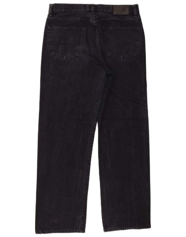 Jeans dritti da uomo Hugo Boss W34 L30 cotone nero