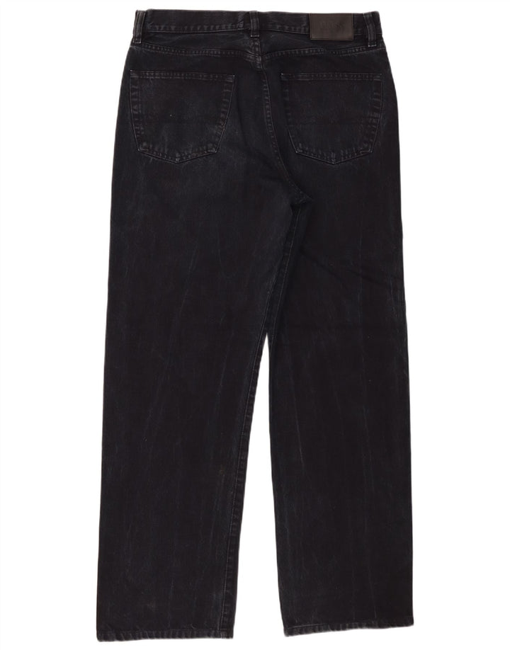 Jeans dritti da uomo Hugo Boss W34 L30 cotone nero