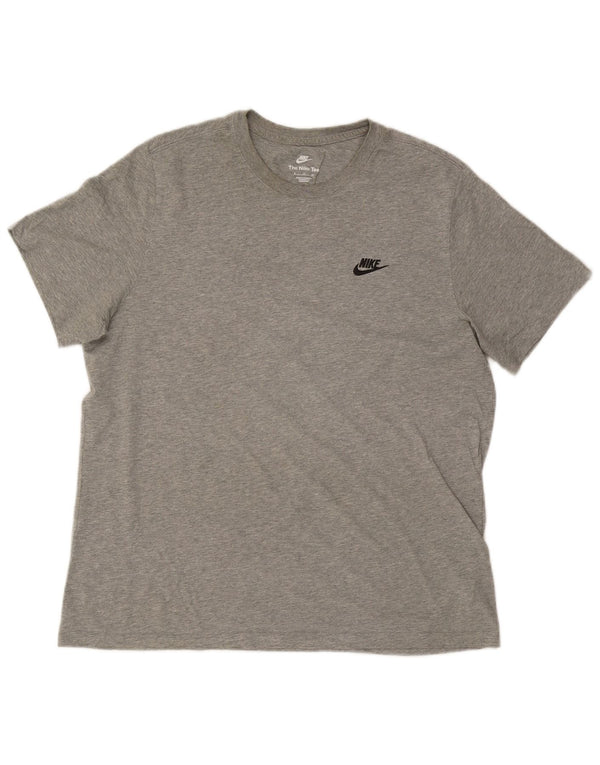 T-shirt Nike da uomo Top XL in cotone grigio