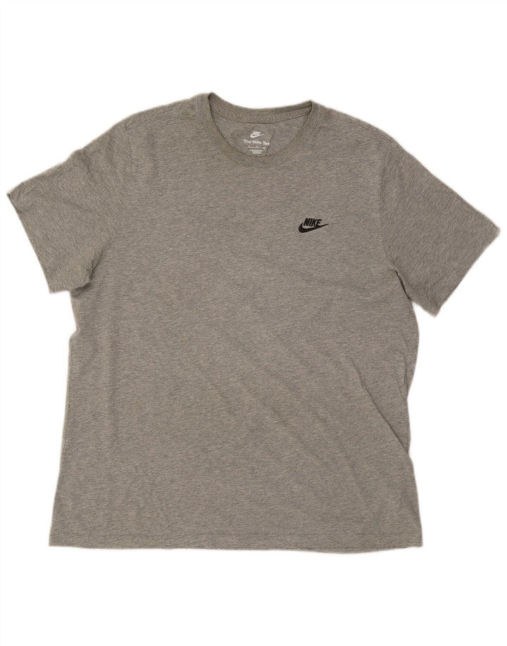 T-shirt Nike da uomo Top XL in cotone grigio