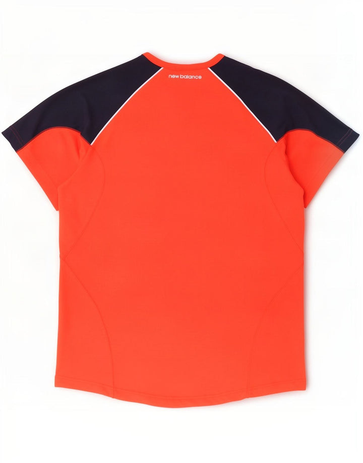 T-shirt da uomo New Balance Top XL rosso in poliestere color block