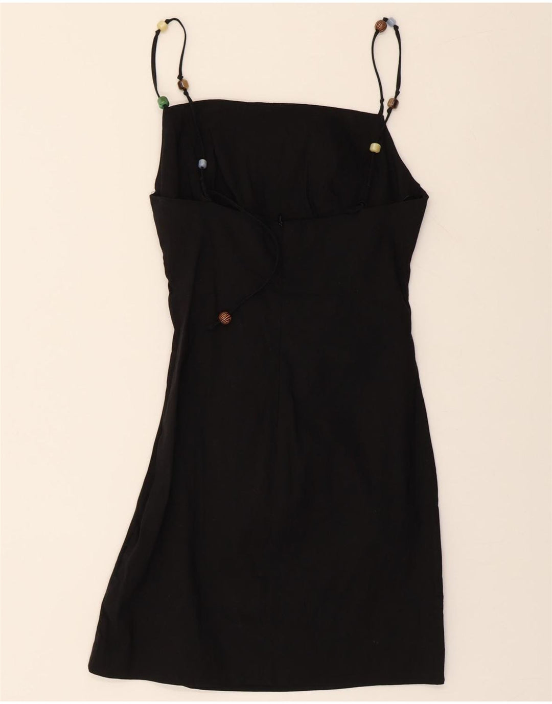 ZARA Womens Sundress UK 8 Small Black Cotton Vintage Zara and Second-Hand Zara from Messina Hembry 