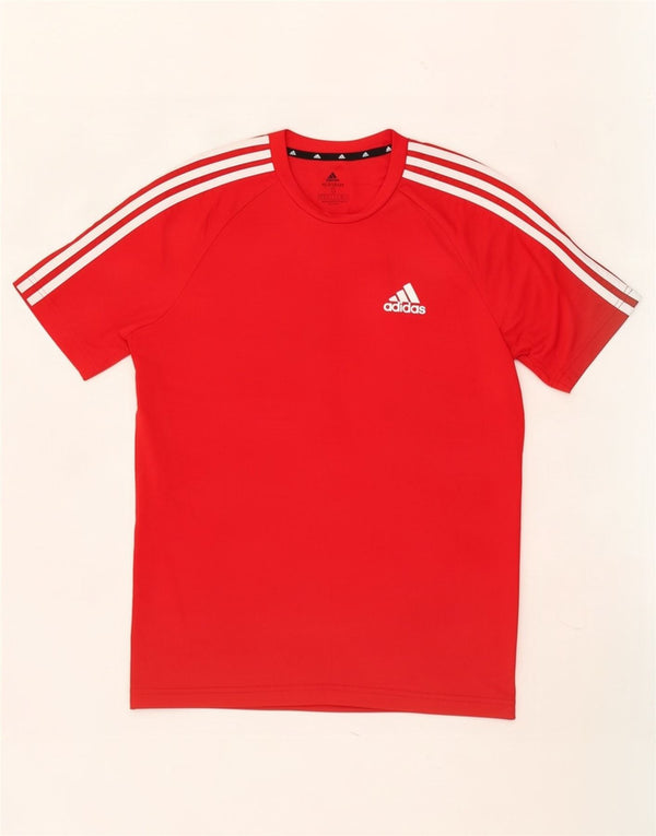 Maglietta Adidas Aeroready da uomo, piccola, in poliestere rosso