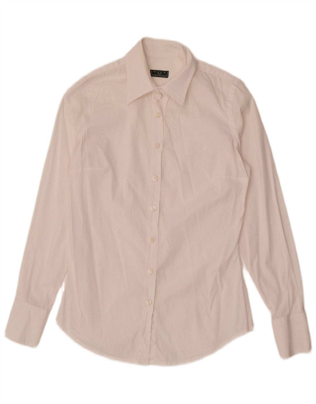 Camicia da donna Fred Perry UK 10 piccola bianca