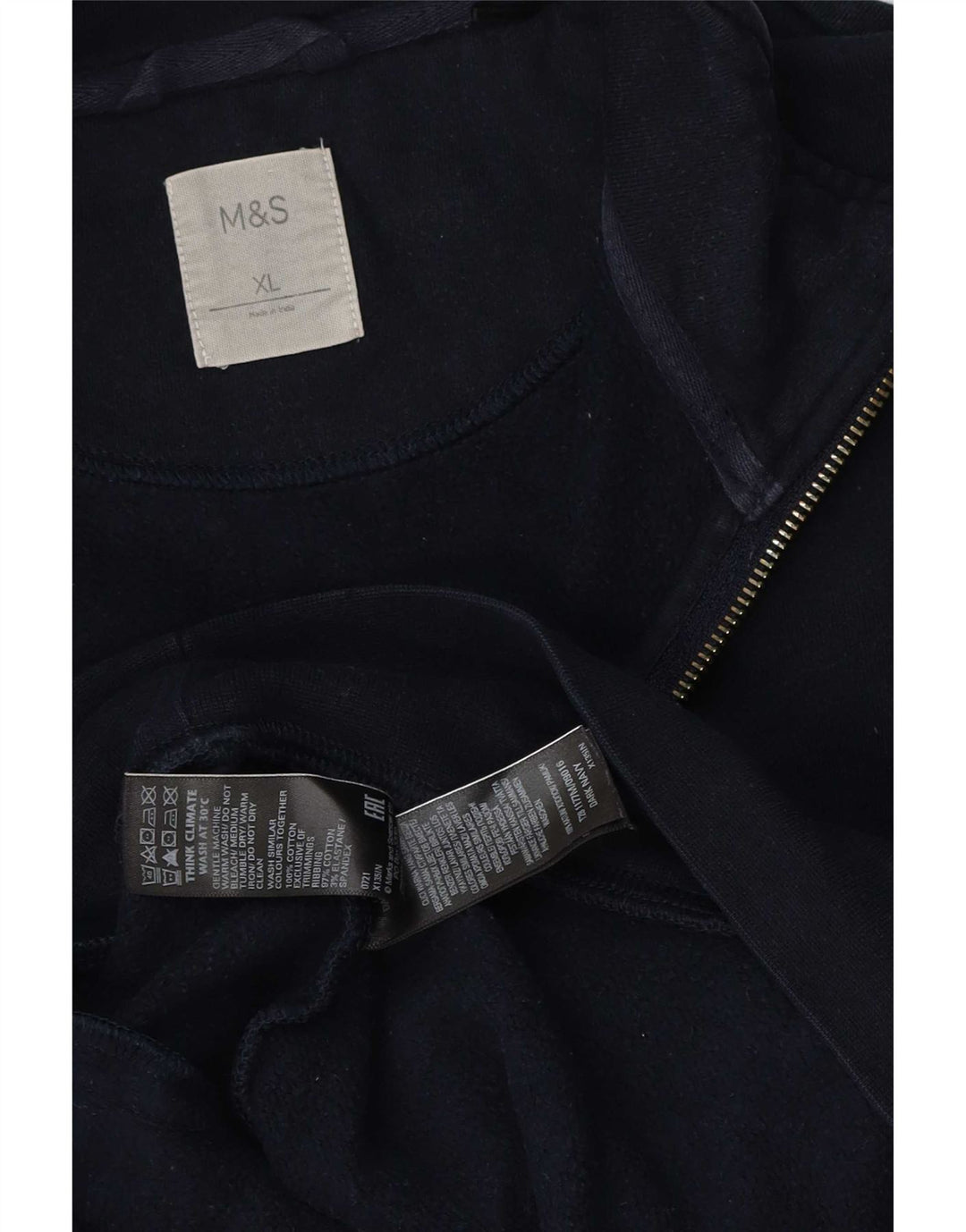 Giacca da ginnastica da uomo Marks & Spencer XL in cotone blu navy