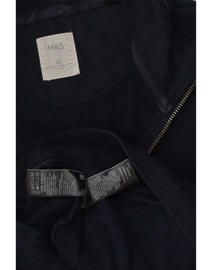 Giacca da ginnastica da uomo Marks & Spencer XL in cotone blu navy