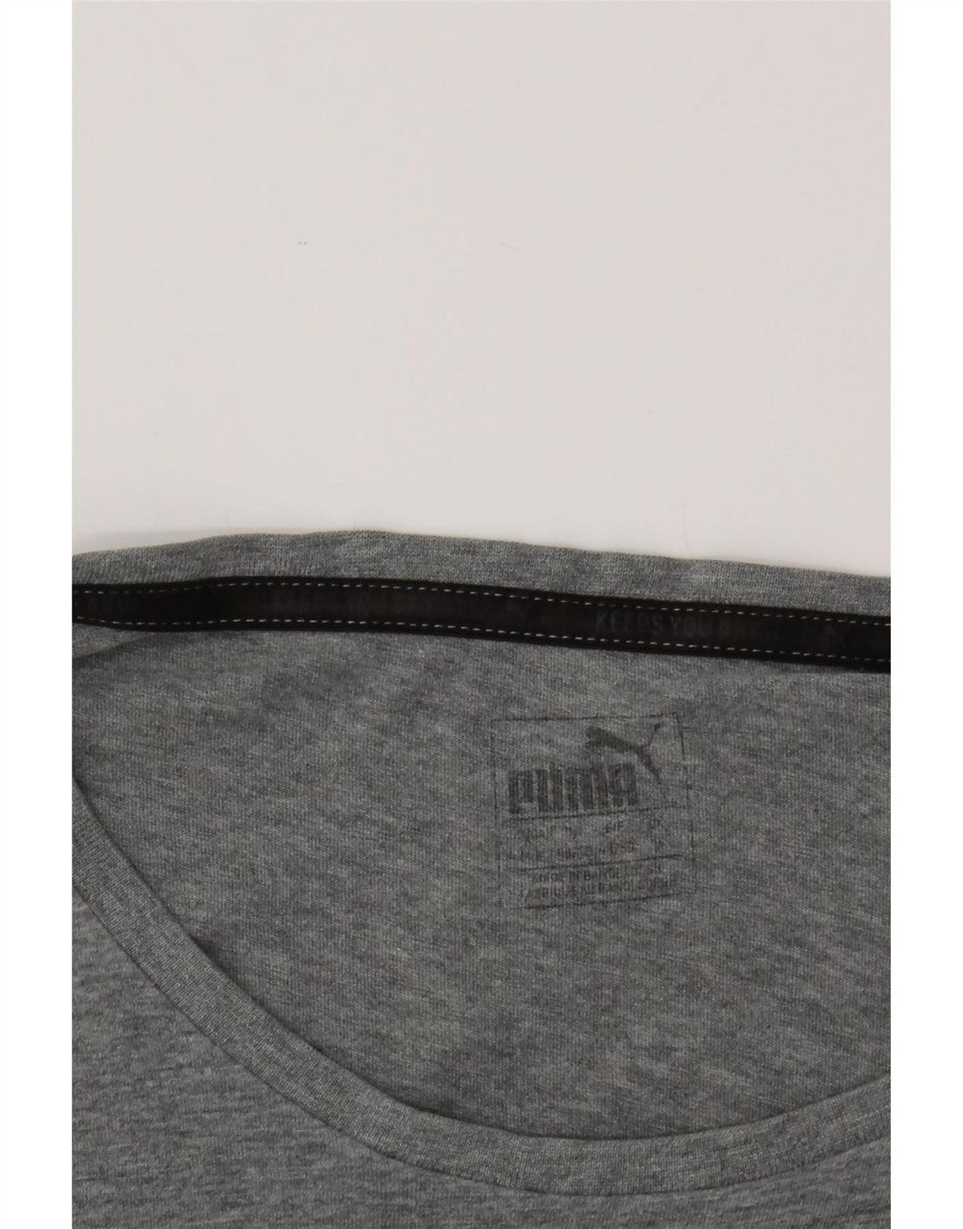 PUMA Mens Graphic T-Shirt Top Medium Grey Vintage Puma and Second-Hand Puma from Messina Hembry 