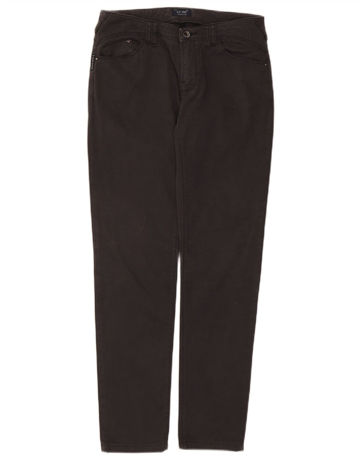 Jeans slim da donna Armani W28 L28 cotone nero