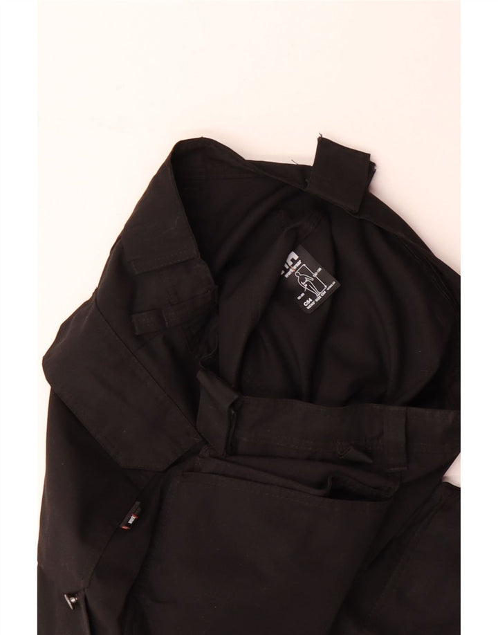 Pantaloni cargo dritti da uomo HELLY HANSEN W38 L33 cotone nero