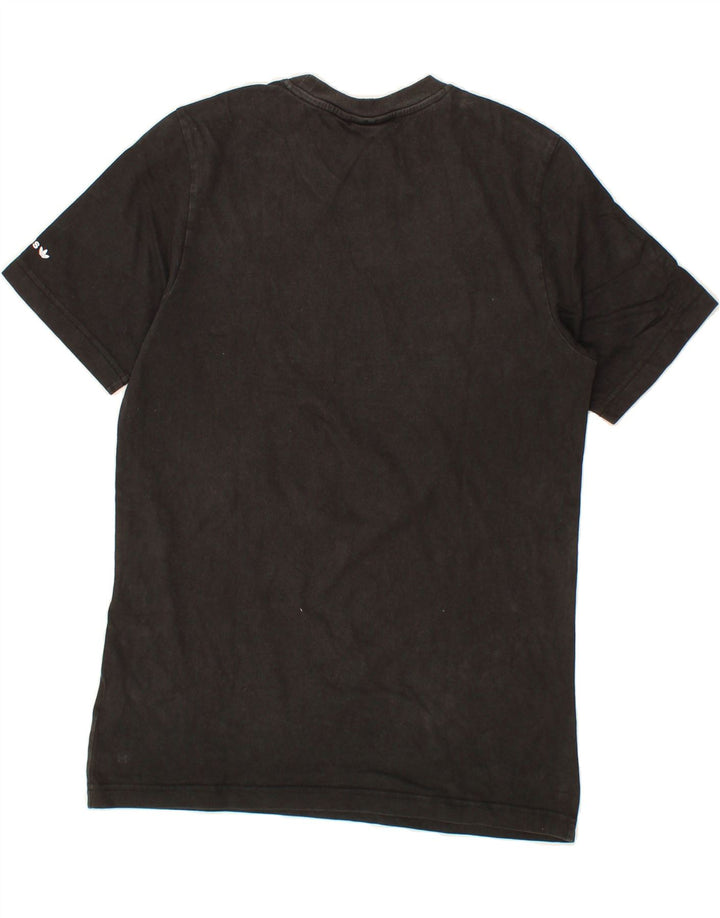 ADIDAS Mens Graphic T-Shirt Top Small Black Cotton Vintage Adidas and Second-Hand Adidas from Messina Hembry 