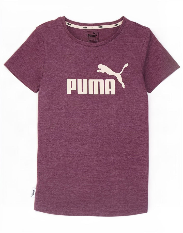 T-shirt grafica da donna Puma Top UK 12 poliestere viola medio