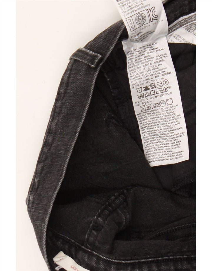 Jeans dritti Levi's 505 da donna W30 L32 cotone nero