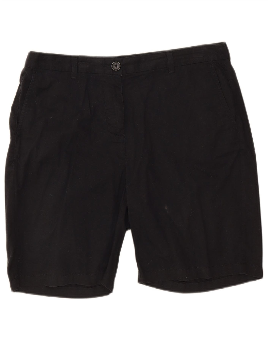 Pantaloncini chino da donna Marks & Spencer UK 12 medi W30 cotone nero