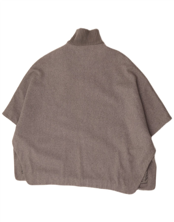 Cappotto a mantella da donna Dkny UK 6 XS in lana grigia