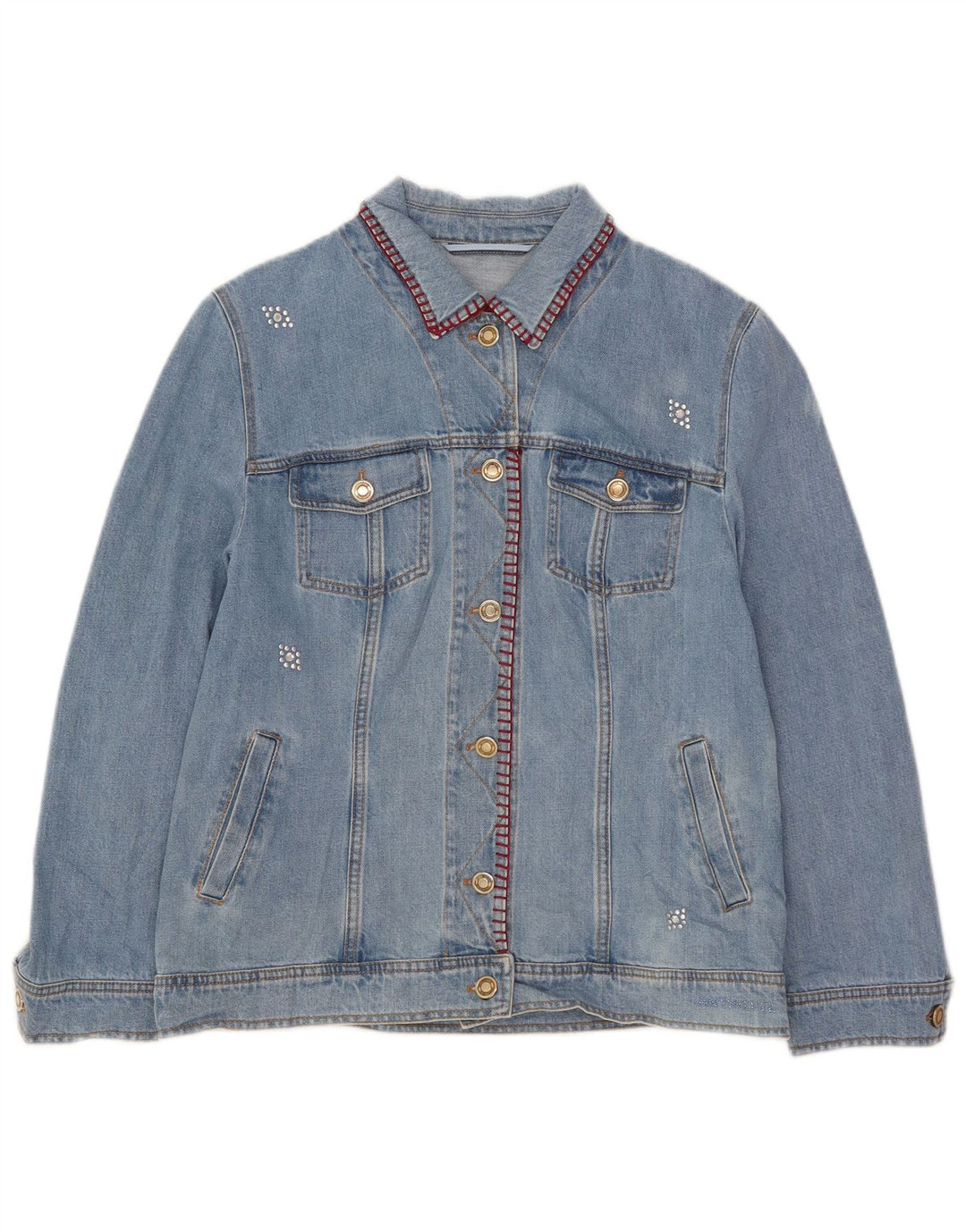 Giacca in denim da donna Antonette UK 18 XL cotone blu