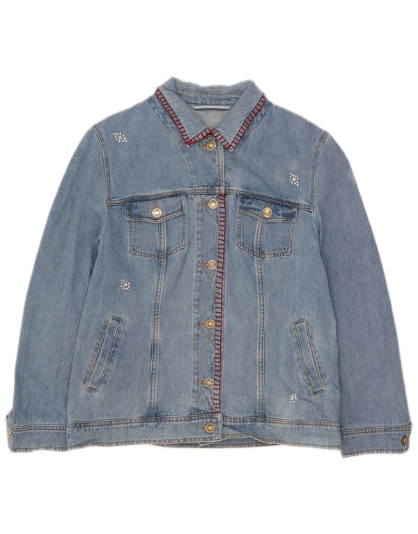 Giacca in denim da donna Antonette UK 18 XL cotone blu