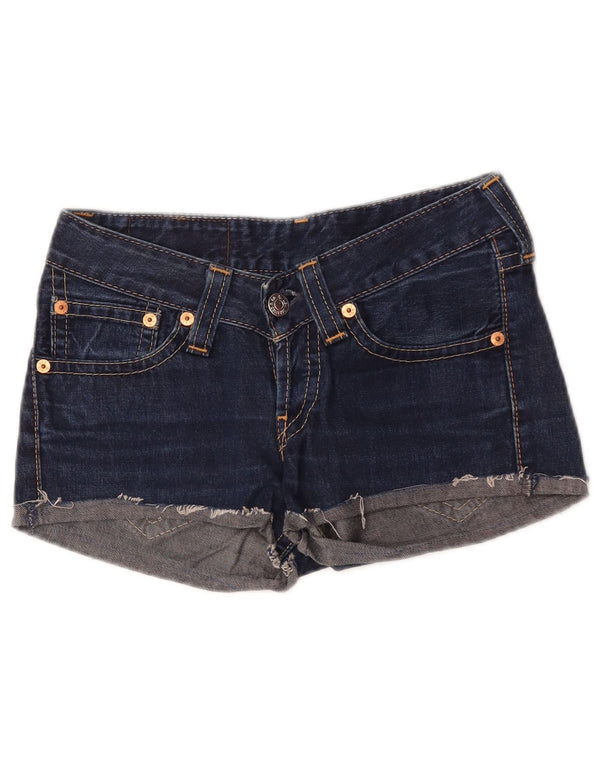 Pantaloncini di jeans Levi's 927 da donna W28 blu navy medio