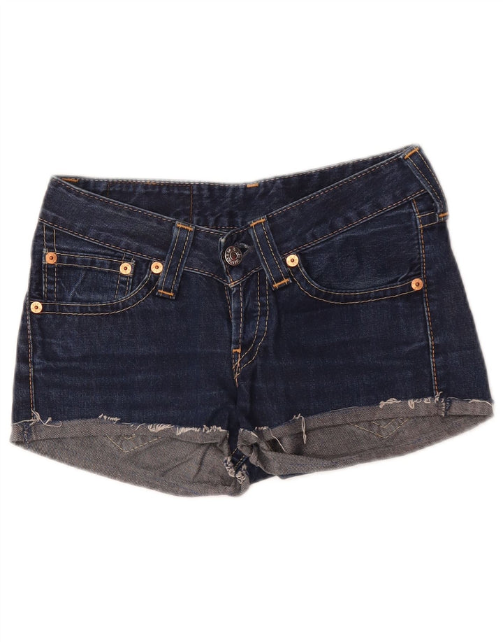 Pantaloncini di jeans Levi's 927 da donna W28 blu navy medio