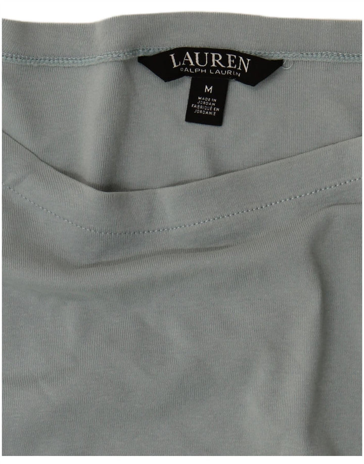 Top da donna Ralph Lauren manica 3/4 UK 12 Grigio medio