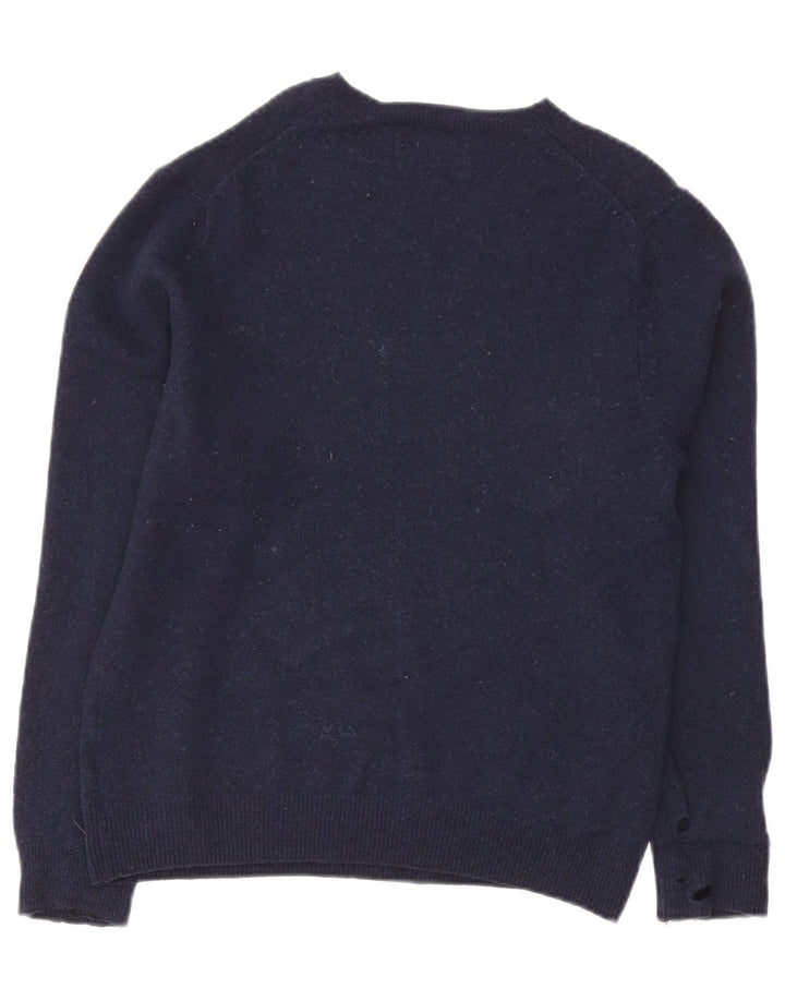 Canotta da uomo Marks & Spencer media lana d'agnello blu navy