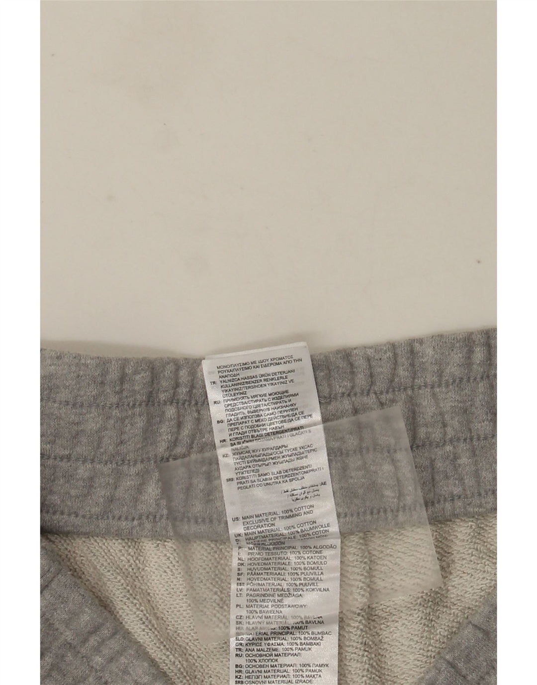 Pantaloncini sportivi da uomo Adidas Large in cotone chiazzato grigio