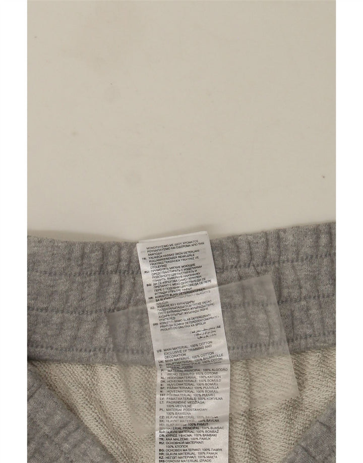 Pantaloncini sportivi da uomo Adidas Large in cotone chiazzato grigio