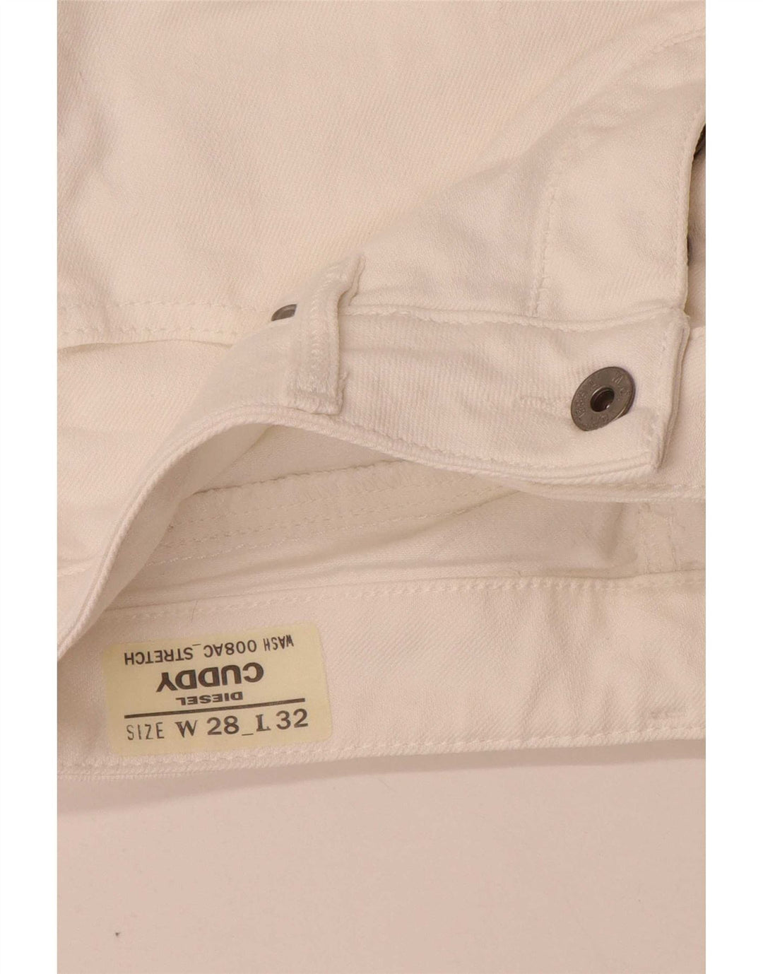 Jeans Cuddy Slim da donna Diesel W28 L29 cotone bianco